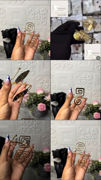 Clips à cheveux géométriques