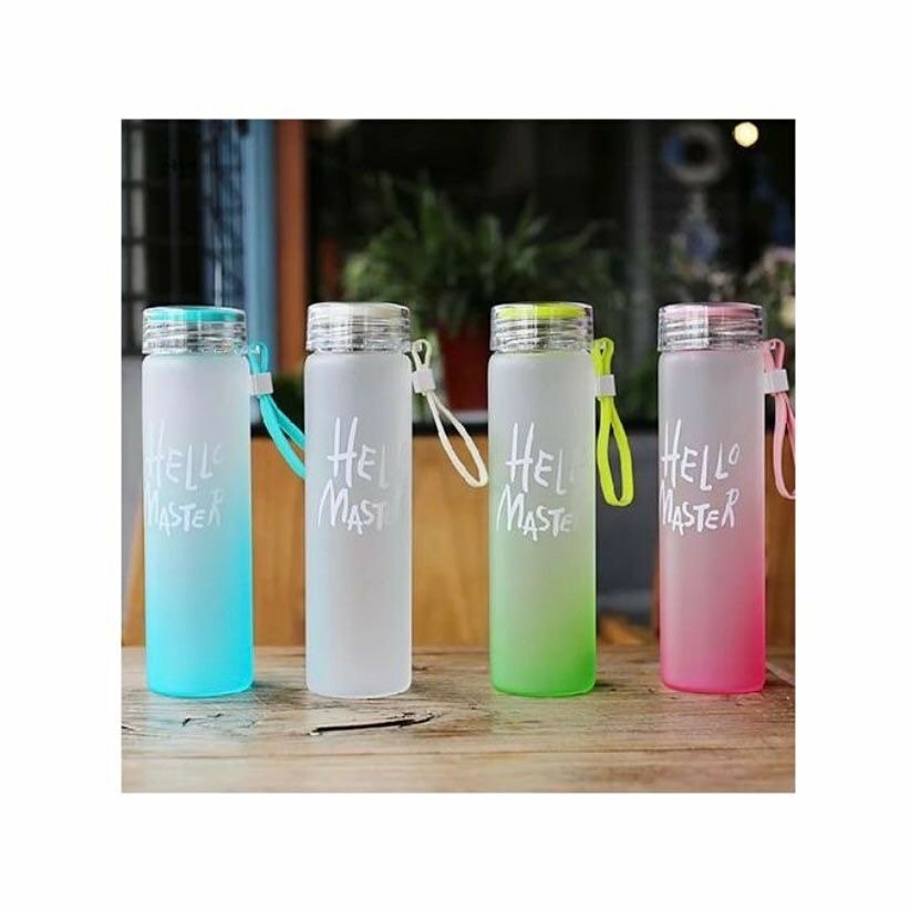 Bouteille en verre colorée