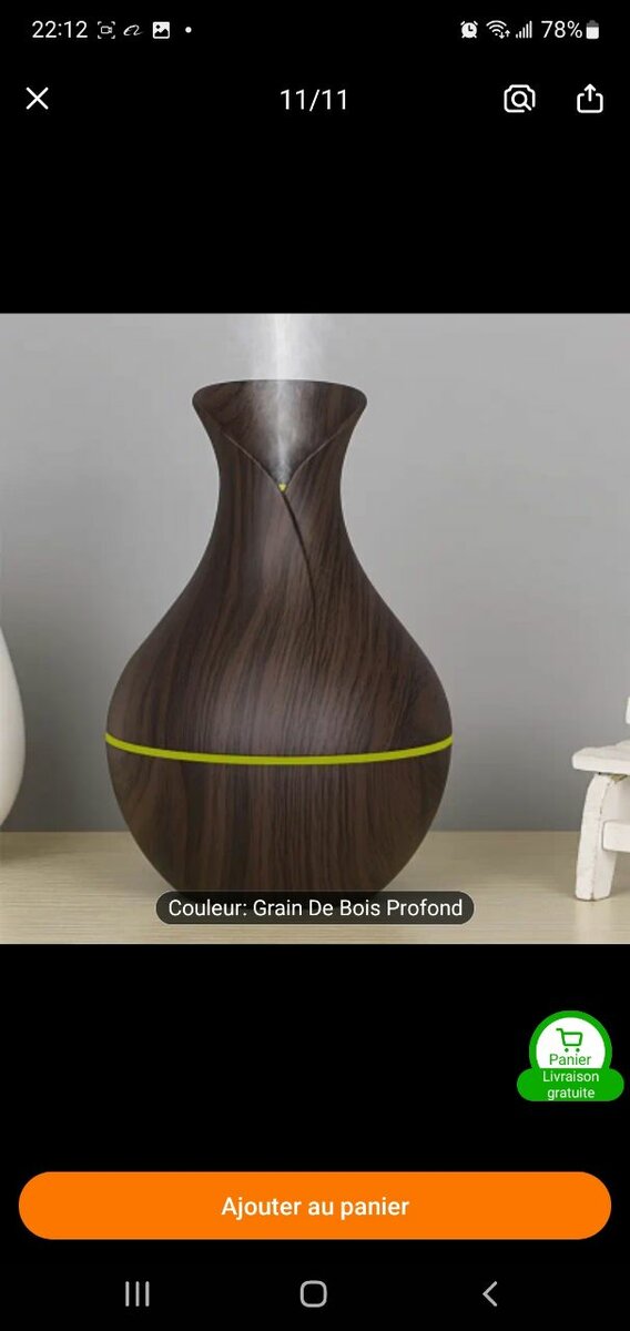 Diffuseur d'Huiles Essentielles Bois