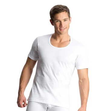 Pack Of 6 Men'S Half Sleeves 100 % Pure Combed Cotton Vest (Export Quality)