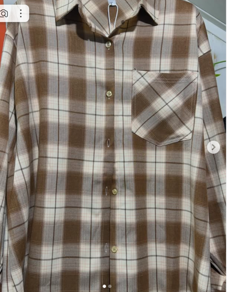 Рубашка женская, клечатый