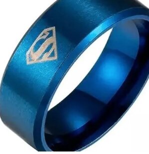 New Stylish Super Man Logo Ring For Men And Boy