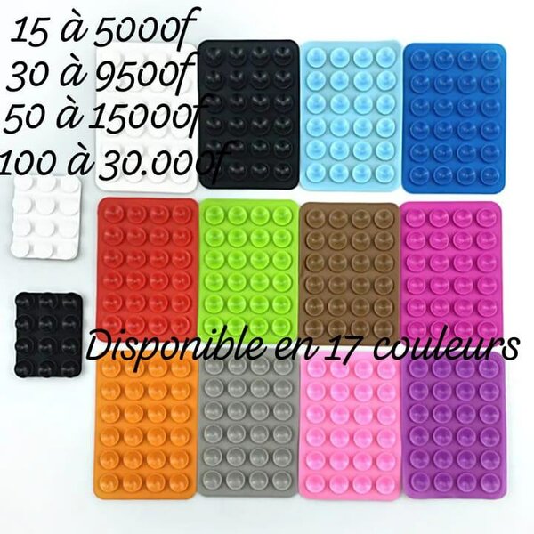 Ventouse de téléphone silicone