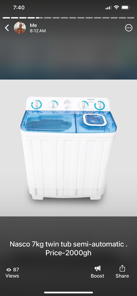 Nasco twin tub washing machine