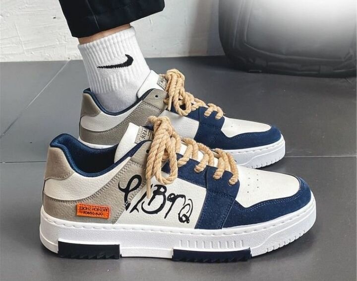 TOUPHY Men's Sneakers Low Top Shoes Lace Up - Multicolour