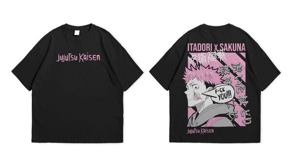 T-shirt Jujutsu Kaisen Itadori x Sakuna