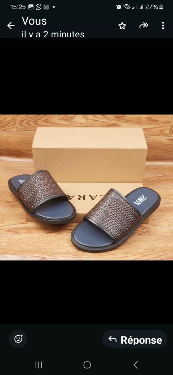 Sandales en cuir pour hommes