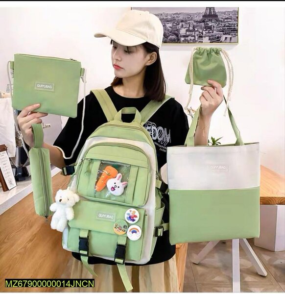 5 Pcs Backpack For Girls And Boys