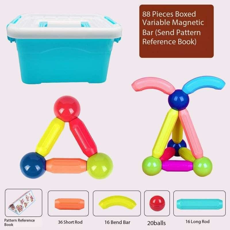 88 Piece Magnetic Building blocks