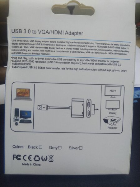 Adaptateur USB 3.0 vers HDMI VGA