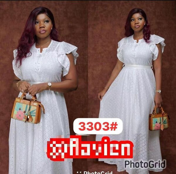 Robe longue blanche élégante