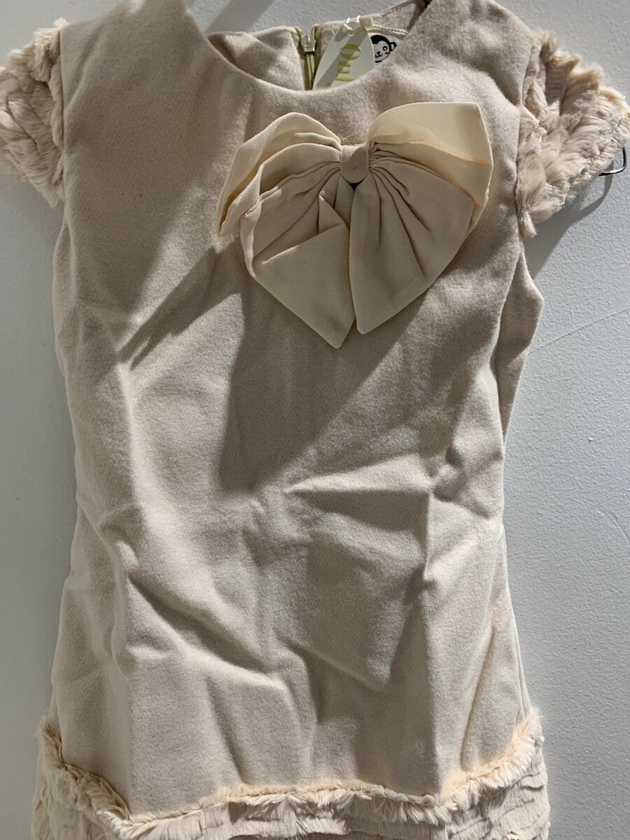 Robe Fille Chic avec Nœud