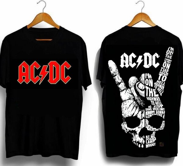 T-shirt noir graphique AC/DC