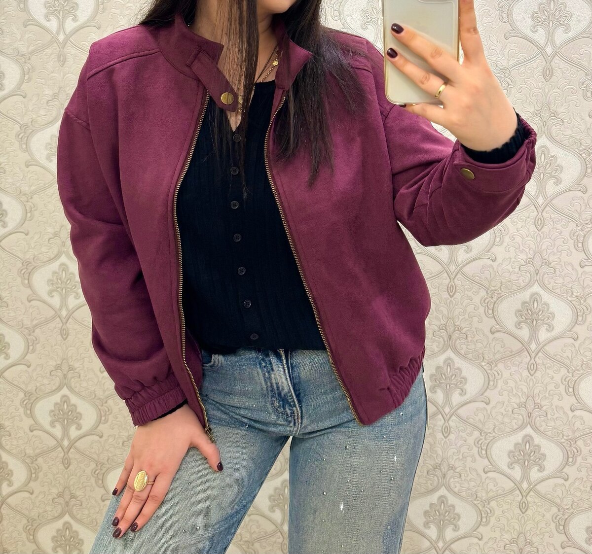 В наличии сиреневые замшевые курточки