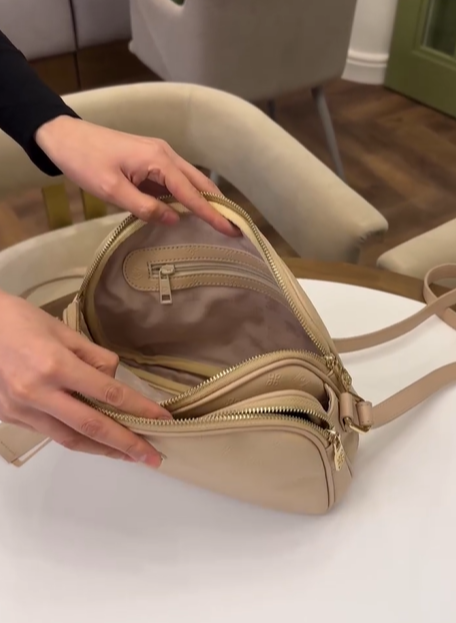 Стильная сумка Pierre Cardin бежевая