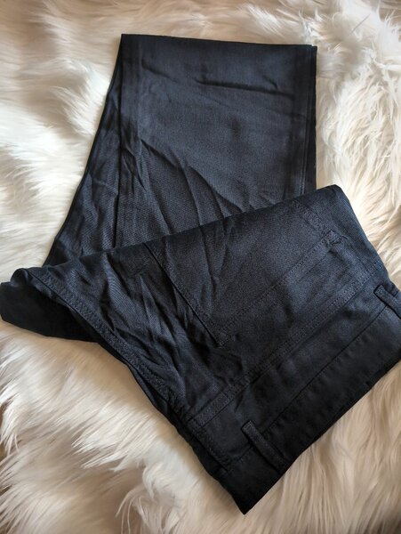 Men's blue black trousers