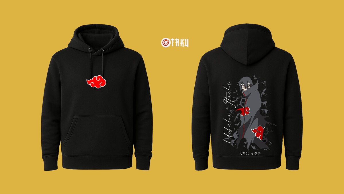 Anime Graphic Hoodies Set