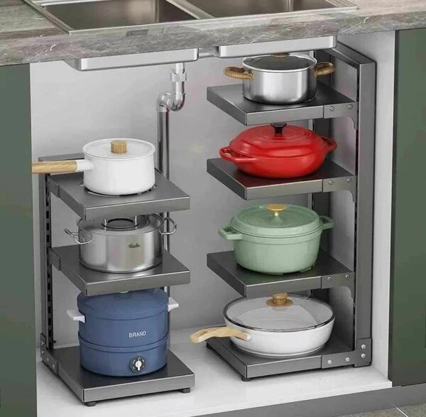 Étagère de rangement sous évier