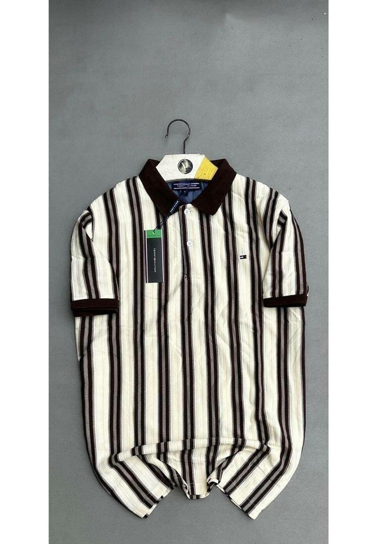 Polo rayé élégant pour hommes