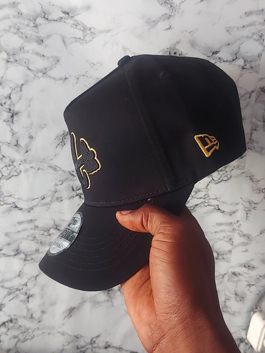 Casquette de baseball noire brodée