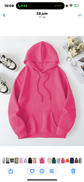 Sweat à Capuche Confort Unisexe