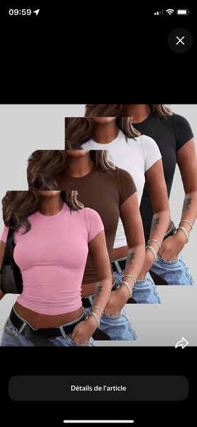 T-shirt basique pour femmes