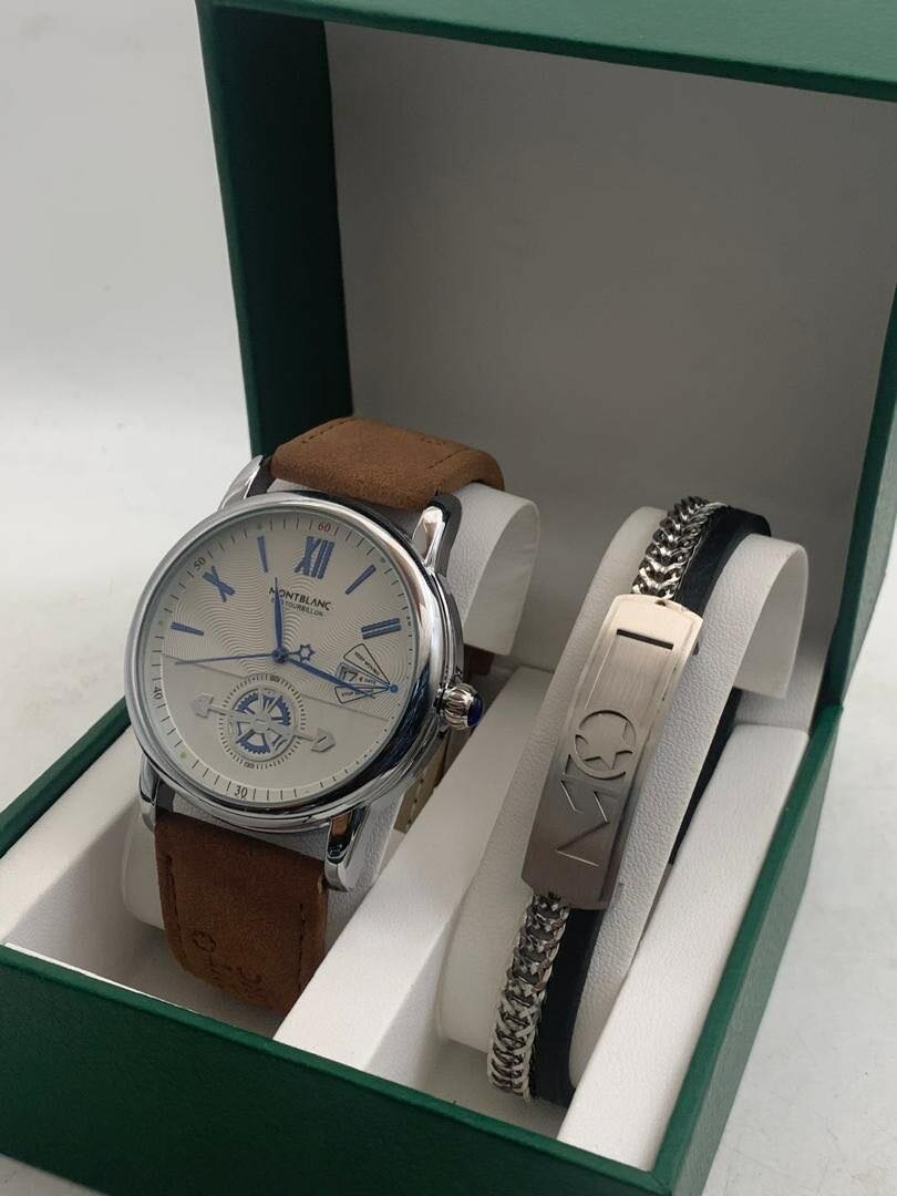 Montblanc watch and bracelet