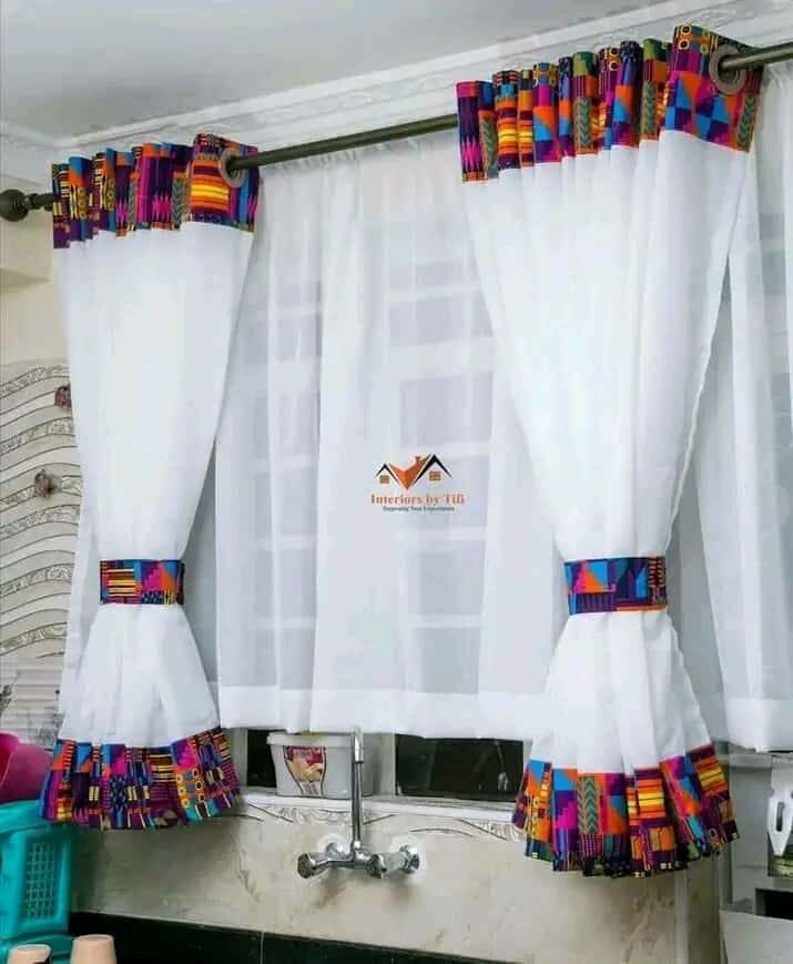 chitenge kitchen curtains