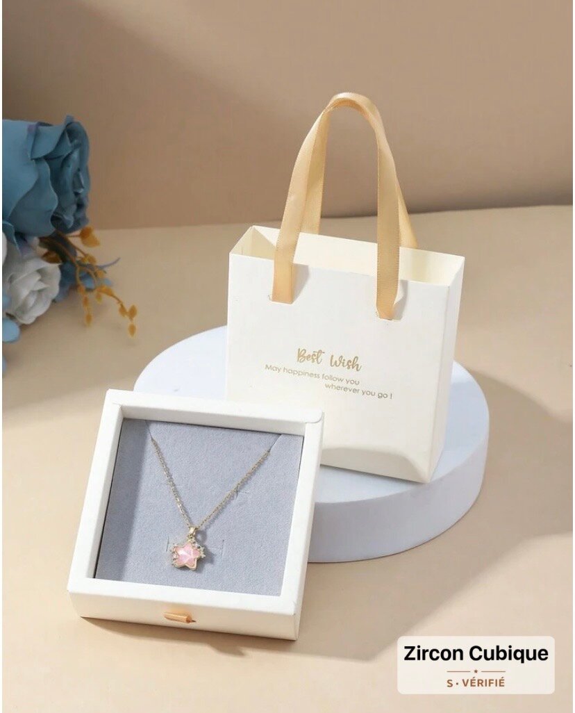 Collier Étoile Zircon Cubique