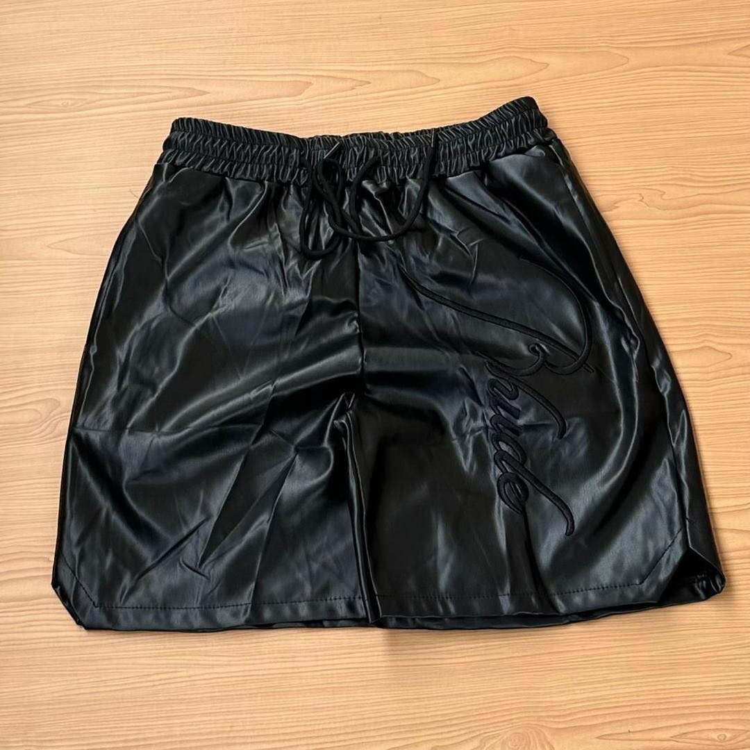 Leather shorts