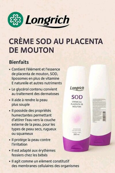 Crème SOD Placenta Longrich