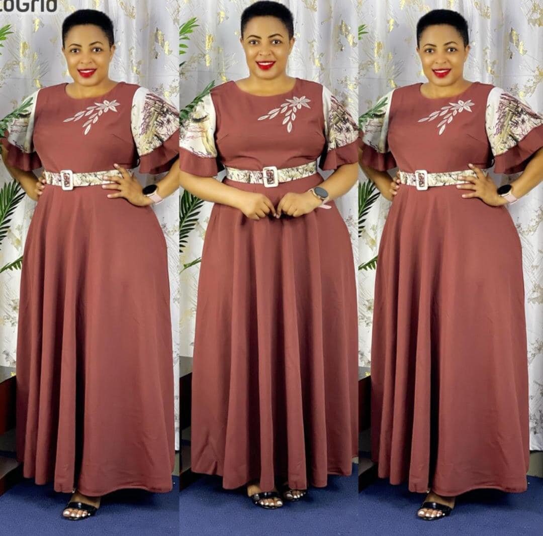 Women's Long Dress with Belt