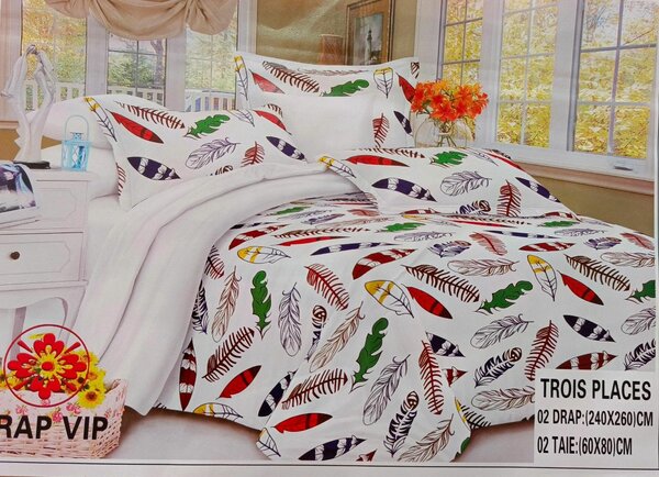 Ensemble de Draps Imprimés 3 Places