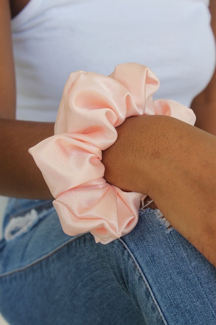 Chouchou en satin coloré