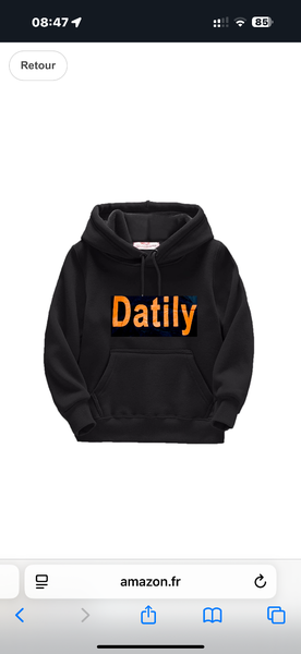 Sweat à Capuche Enfant Moderne