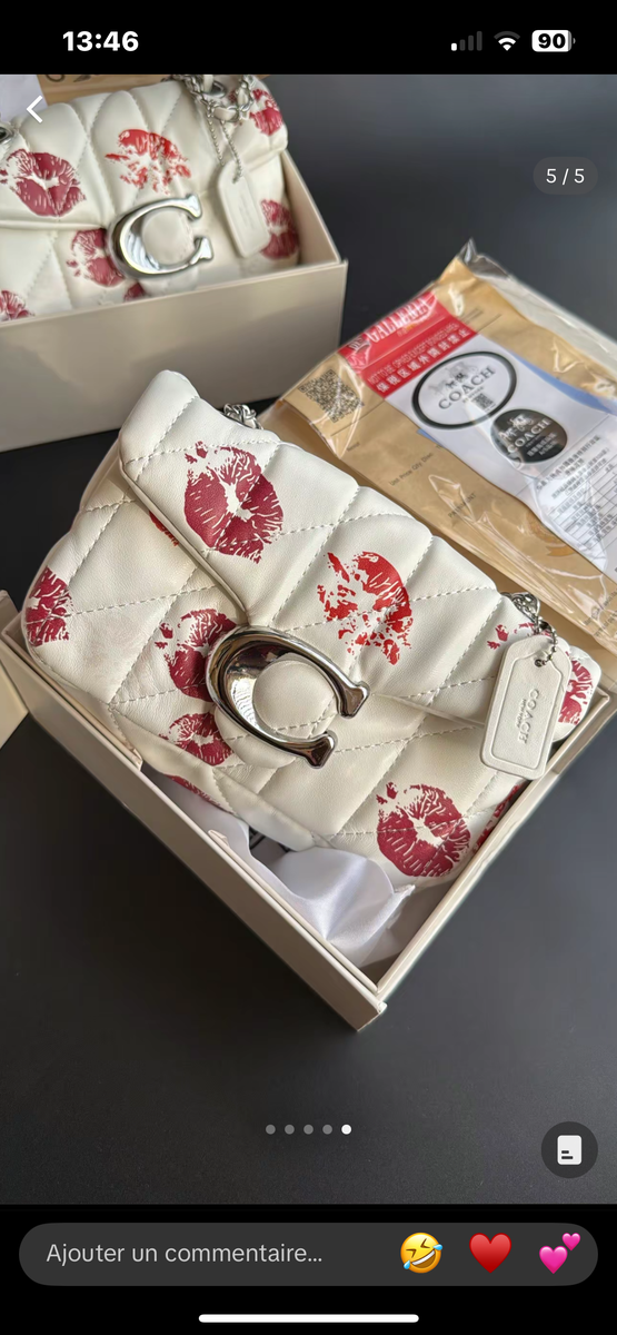 Sac à main quilté floral