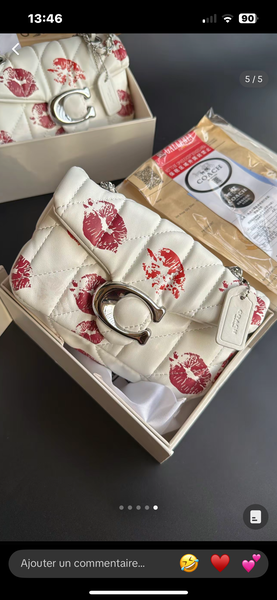 Sac à main quilté floral