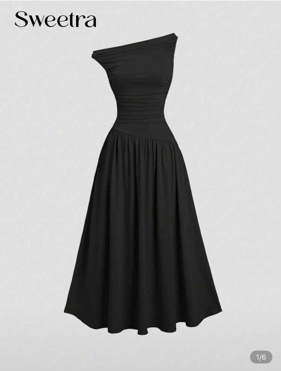 Robe élégante asymétrique