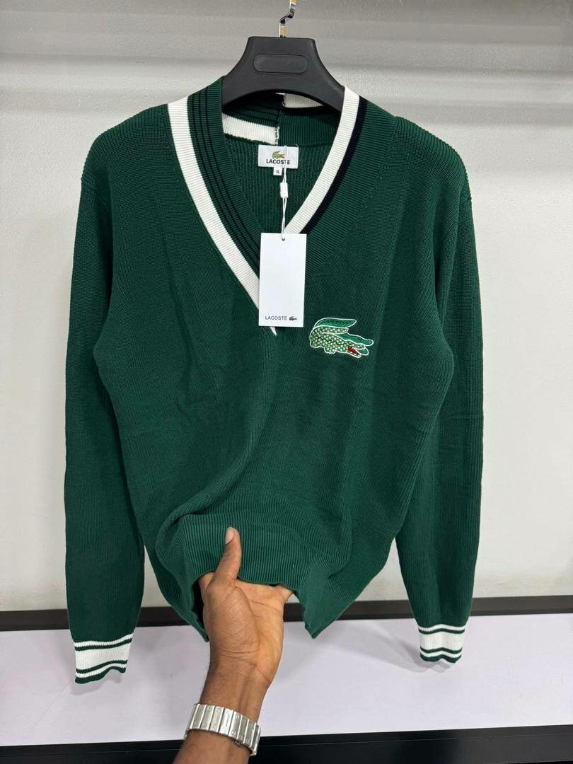 Pull col V homme élégant