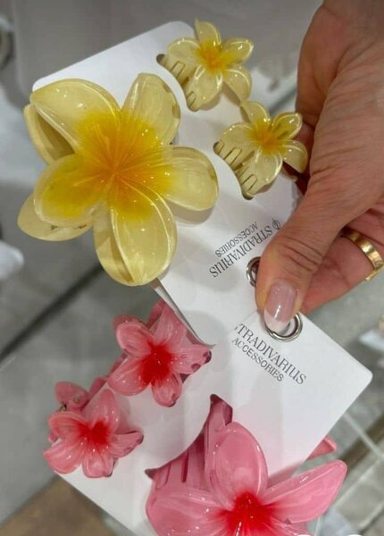 Pinces cheveux fleuries