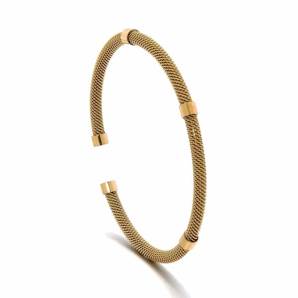 Bracelet en maille dorée