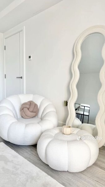 Miroir mural design vague