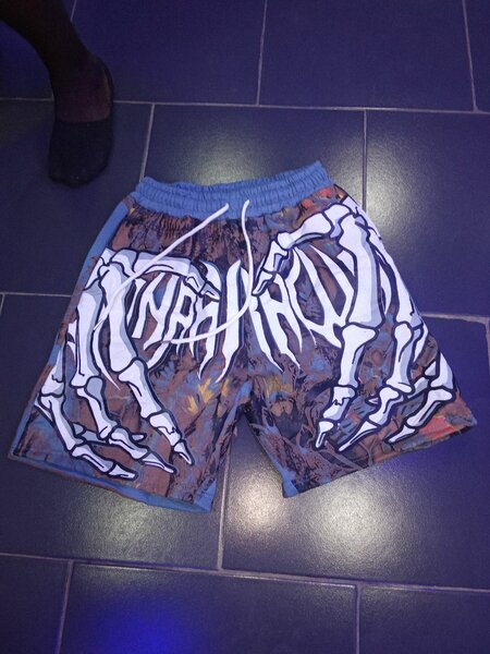 Shorts tendance squelette homme