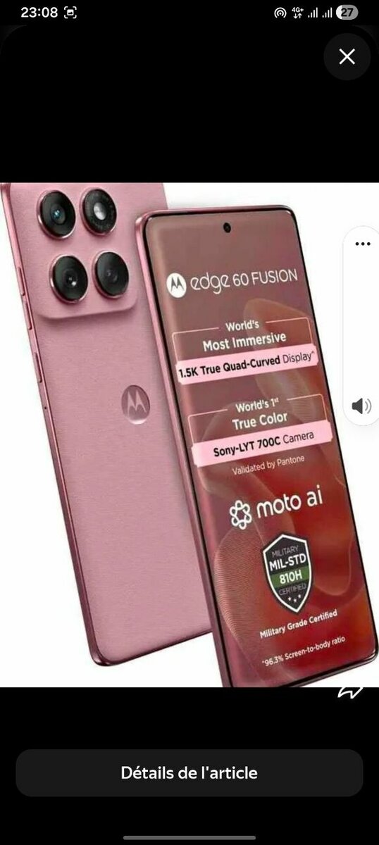 Motorola Edge 60 Fusion