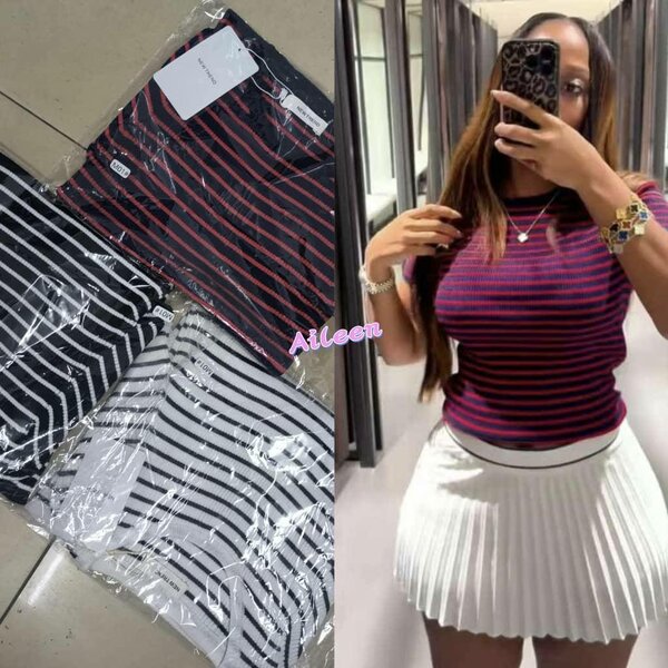 Ensemble Jupe Plissée Tendance