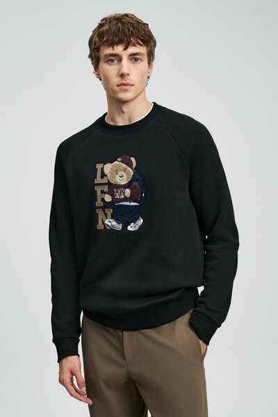 Sweatshirt avec motif ours