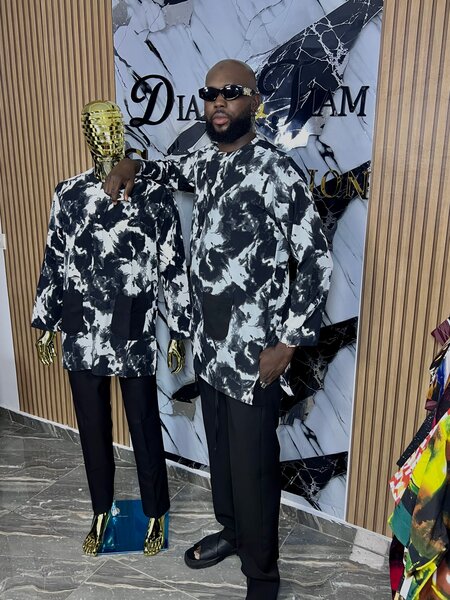 Ensemble vintage Tissu Crêpe