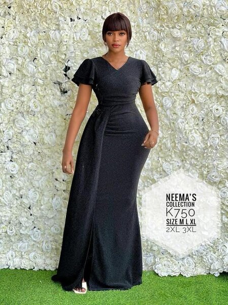 Beautiful long Black women's dress