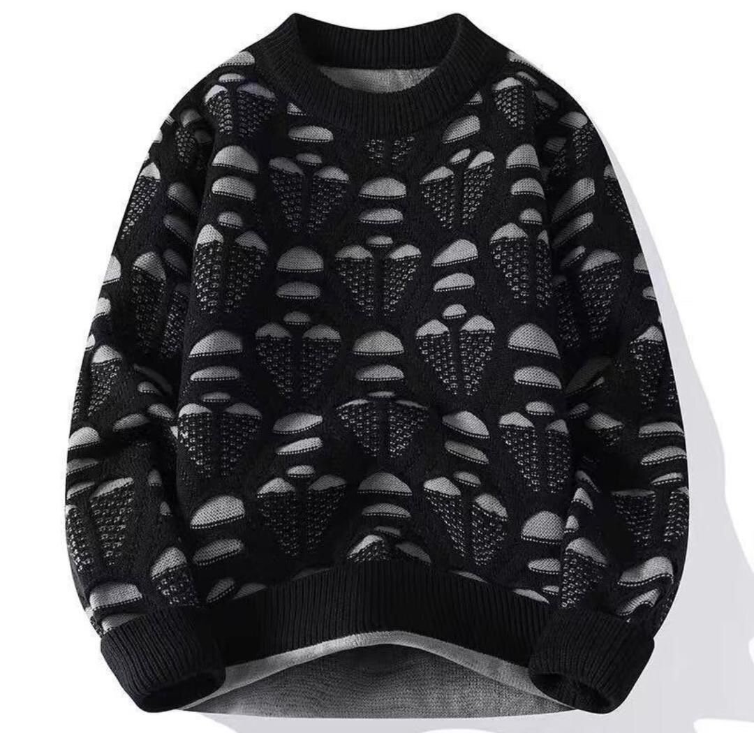 Pull homme en tricot rayé ou à motifs