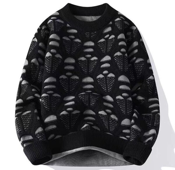 Pull homme en tricot rayé ou à motifs